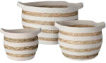 PROGARDEN Set cosuri de depozitare bumbac 3 buc KO-KR2004080