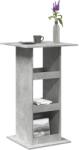 vidaXL betonszürke szerelt fa bárasztal tárolóval 60 x 60 x 102 cm (854331)