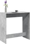 vidaXL betonszürke szerelt fa bárasztal 102 x 50 x 103, 5 cm (854430)