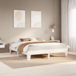 vidaXL fehér tömör fenyőfa ágy matrac nélkül 180 x 200 cm (855347)