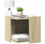 vidaXL sonoma tölgy színű szerelt fa macskaalomdoboz 53 x 53 x 51 cm (857753) - vidaxl