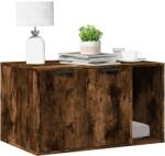 vidaXL füstös tölgy színű szerelt fa macskaalomdoboz 80 x 50 x 45 cm (857737)