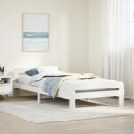 vidaXL fehér tömör fenyőfa ágy matrac nélkül 100 x 200 cm (855479)