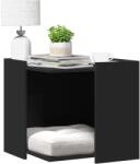 vidaXL fekete szerelt fa macskaalomdoboz 53 x 53 x 51 cm (857752)