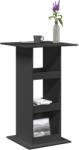 vidaXL fekete szerelt fa bárasztal tárolóval 60 x 60 x 102 cm (854329) - vidaxl