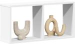 vidaXL fehér szerelt fa faliszekrény 60 x 16 x 30 cm (854877)
