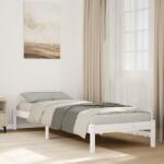 vidaXL fehér tömör fenyő extra hosszú ágykeret matrac nélkül 90x220 cm (852417)