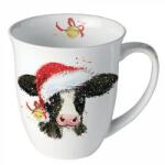 Ambiente Christmas cow bell Porcelán bögre 400ml