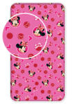Jerry Fabrics Disney Minnie Hearts gumis lepedő 90x200 cm (JFK012888)