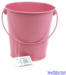  Bádog vödör 12 cm - Sötét Rózsaszín