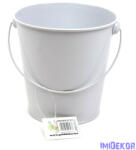  Bádog vödör 12 cm - Fehér