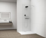 POLYSAN ESCA Walk-in zuhanyfal átlátszó üveggel 110x210 cm, matt fehér ES1011-03 (ES1011-03)