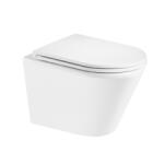 Mereo Mereo, kapucnis falra szerelhető WC, Smart Flush RIMLESS, kerámia, incl. ülések, MER-VSD85T1 (MER-VSD85T1)