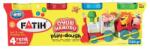 FATIH Plastilina usoara Modeling Dough Fatih 50060, 4x130g, Multicolor (50060)