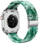 Forcell F-DESIGN FA04 márvány textúrájú gyanta szíj APPLE Watch 38 / 40 / 41 mm-hez barna