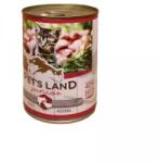  Pet s Land Cat Junior Konzerv Marhamáj-Bárányhús almával 24x415g