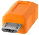 Tether Tools TetherPro USB-C Apa - MicroUSB-B Apa Adapter Kábel - 4.6 m, Narancs