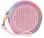 PIXIE CREW Geantă rotundă, roz, Inimă și lăbuțe 50 de pixeli (OLP1009PXA-27-39)