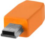 Tether Tools Theter Tools CUC2415-ORG TetherPro USB-C Apa - MiniUSB-B Apa Adatkábel - 4.6 m, Narancs