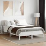 vidaXL fehér tömör fenyőfa ágy matrac nélkül 150 x 200 cm (3328230)
