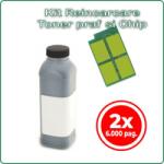 Compatibil Kit de reincarcare toner GG GT-410X (2x 6.000 pag+2x 140gr) (GT410X)