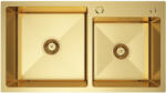 Erga HD, 1 kamrás acél mosogató 780x450x210 mm, arany, ERG-MLS-HD7845G (ERG-MLS-HD7845G)