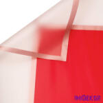  Áttetsző keretes matt fólia ív 58x58cm 20db/cs - Bordó