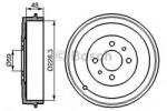 Bosch Tambur frana FIAT FIORINO Pick-up (146) (1988 - 2001) BOSCH 0 986 477 088