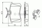 Bosch Set placute frana, frana disc RENAULT MEGANE I Scenic (JA0/1) (1996 - 2001) BOSCH 0 986 494 600