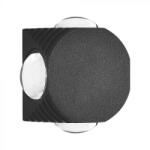 V-TAC LED 4W Fali lámpatest négyzet, Fekete - 3000K - IP54 - 10588 - b-led
