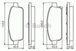 Bosch Set placute frana, frana disc CHEVROLET CRUZE Station Wagon (J308) (2012 - 2016) BOSCH 0 986 495 259