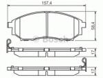 Bosch Set placute frana, frana disc INFINITI EX (2007 - 2016) BOSCH 0 986 494 295