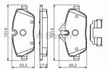 Bosch Set placute frana, frana disc BMW Seria 1 (E87) (2003 - 2013) BOSCH 0 986 494 588