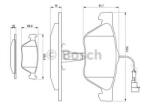 Bosch Set placute frana, frana disc FIAT MAREA (185) (1996 - 2007) BOSCH 0 986 494 004