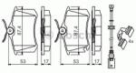 Bosch Set placute frana, frana disc CITROEN BERLINGO (MF) (1996 - 2016) BOSCH 0 986 494 598