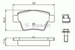 Bosch Set placute frana, frana disc PEUGEOT 307 CC (3B) (2003 - 2016) BOSCH 0 986 494 605