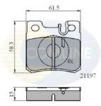 COMLINE Set placute frana, frana disc MERCEDES C-CLASS (W202) (1993 - 2000) COMLINE CBP0226