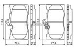 Bosch Set placute frana, frana disc LEXUS GS (GRL1, GWL1) (2011 - 2016) BOSCH 0 986 494 252