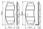 Bosch Set placute frana, frana disc CHEVROLET CAPTIVA (C100, C140) (2006 - 2016) BOSCH 0 986 494 250