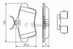 Bosch Set placute frana, frana disc PEUGEOT 508 SW (2010 - 2016) BOSCH 0 986 494 640