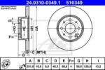 ATE Disc frana ALFA ROMEO MITO (955) (2008 - 2016) ATE 24.0310-0349.1