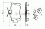 Bosch Set placute frana, frana disc VW GOLF III (1H1) (1991 - 1998) BOSCH 0 986 494 597