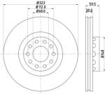 KRIEGER Disc frana TOYOTA COROLLA Limuzina (E12J, E12T) (2001 - 2008) KRIEGER 0950004185