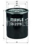 Mahle Original Filtru ulei SUZUKI JIMNY (FJ) (1998 - 2016) MAHLE ORIGINAL OC 217/6