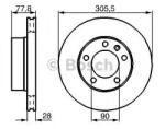 Bosch Disc frana NISSAN INTERSTAR bus (X70) (2002 - 2016) BOSCH 0 986 479 001