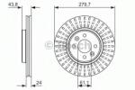 Bosch Disc frana RENAULT MEGANE I (BA0/1) (1995 - 2004) BOSCH 0 986 479 885