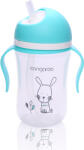 Cangaroo Чаша с пластмасова сламка Cangaroo - 300 ml, Синя (103647)
