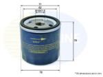 COMLINE Filtru ulei OPEL ASTRA G Cupe (F07) (2000 - 2005) COMLINE EOF217