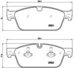 BREMBO Set placute frana, frana disc MERCEDES GLE (W166) (2015 - 2016) BREMBO P 50 102