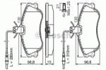 Bosch Set placute frana, frana disc CITROEN BERLINGO caroserie (M) (1996 - 2016) BOSCH 0 986 424 414